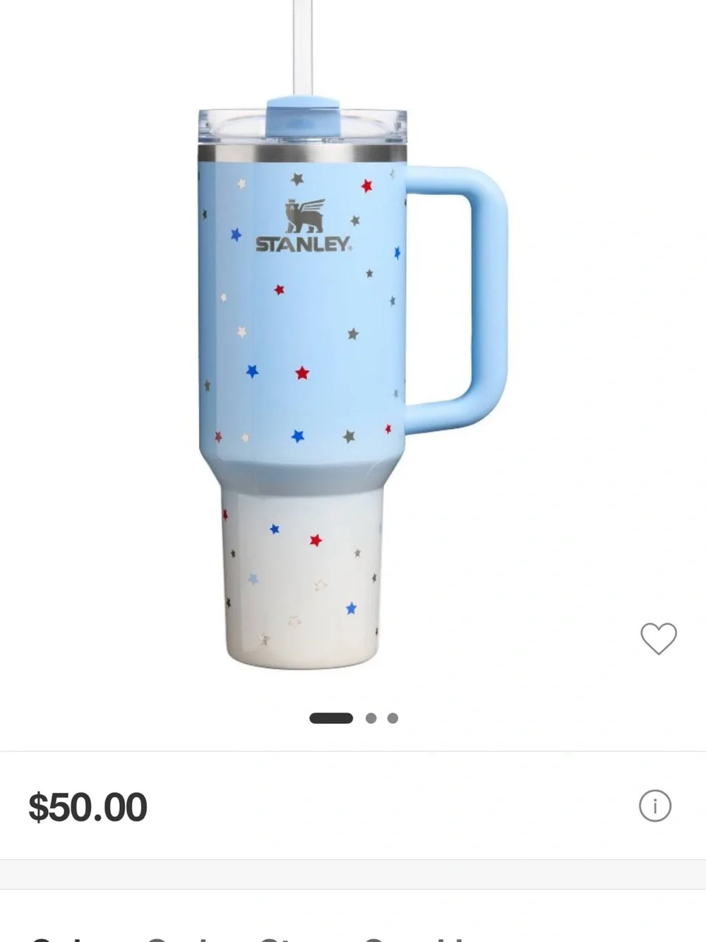 Stanley Quencher H2.0 Tumbler - Ombré Starry Sparkle Target Limited Edition - Picture 5 of 5